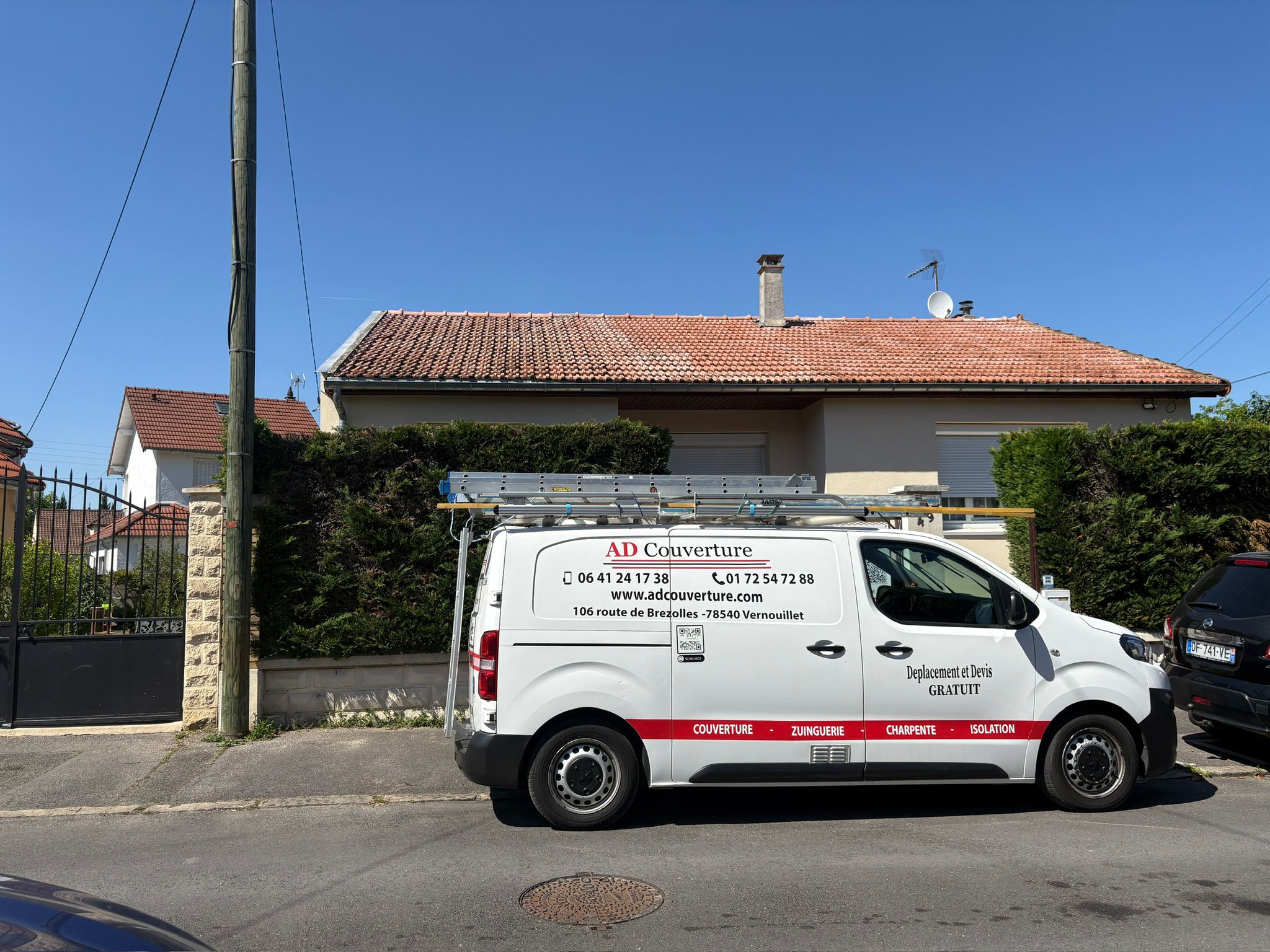 Camionnette AD Couverture - d&eacute;placement et devis gratuit