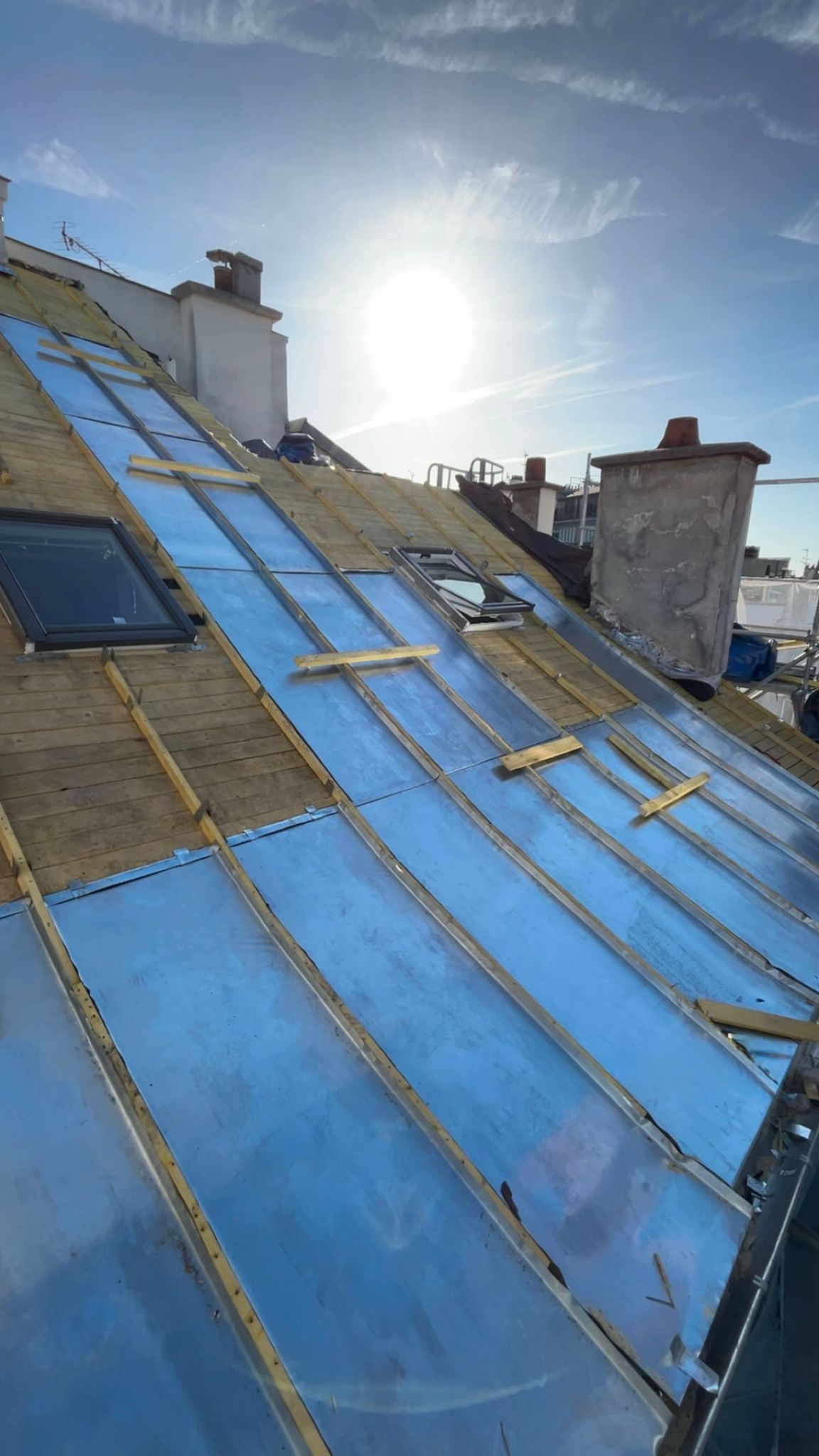 Toiture zinc et isolation par AD Couverture